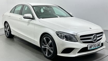 Używany Mercedes C220 Sport Edition 194 KM (142 kW) 2019 Biały Sedan/Limuzyna