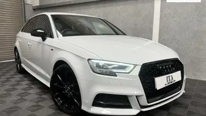Used Audi A3 Sportback Black Edition 150 HP (110 kW) 2019 White Hatchback