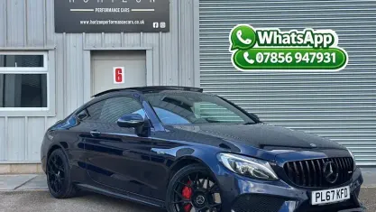 Used Mercedes C43 AMG Premium Plus 367 HP (269 kW) 2017 Blue Coupe
