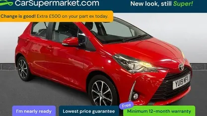 Used Toyota Yaris 111 HP (81 kW) 2019 Red Hatchback