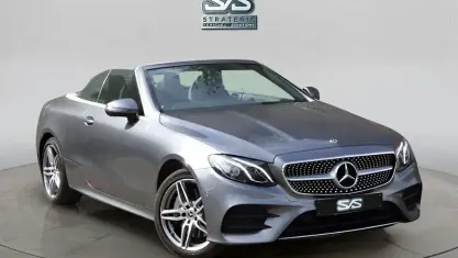 Used Mercedes E220 AMG line 194 HP (142 kW) 2018 Grey Cabriolet