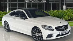 White Used 2023 Mercedes C300e AMG line Coupe | £33,961 (Fair price)