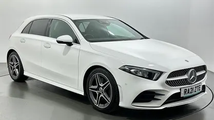 Used Mercedes A250 AMG Line Premium 224 HP (164 kW) 2020 White Hatchback