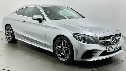 Used Mercedes C200 AMG Line Premium 184 HP (135 kW) 2019 Silver Coupe