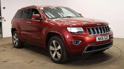 Used Jeep Grand Cherokee Overland 250 HP (183 kW) 2016 Red SUV