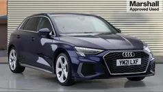 Blue Used 2021 Audi A3 S-Line Hatchback | £21,280 (Fair price)