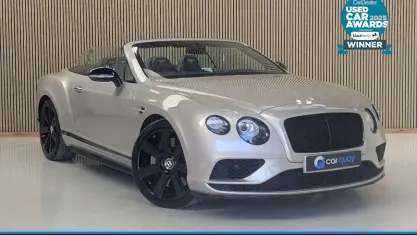 Used Bentley Continental GT Convertible 529 HP (389 kW) 2017 Grey Cabriolet