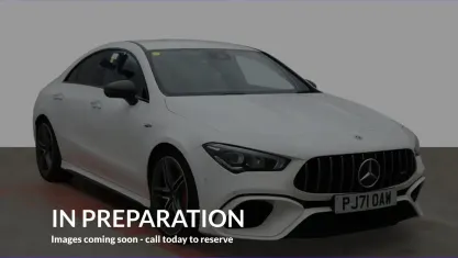 Used Mercedes CLA45 AMG AMG 421 HP (309 kW) 2021 White Coupe