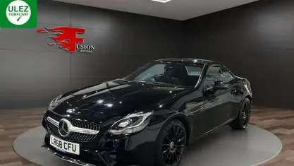 Used Mercedes SLC180 AMG line 156 HP (114 kW) 2018 Black Cabriolet
