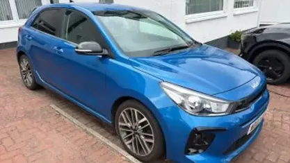 Used Kia Rio GT-Line S 120 HP (88 kW) 2022 Blue Hatchback