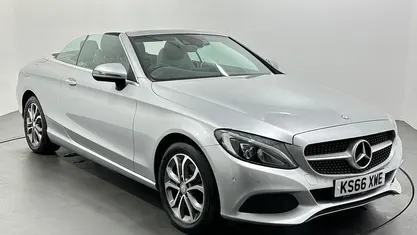 Silver Used 2017 Mercedes C220 Cabriolet | £15,034 (Fair price)