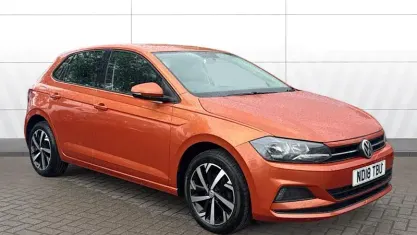 Used VW Polo SE 95 HP (69 kW) 2018 Orange Hatchback