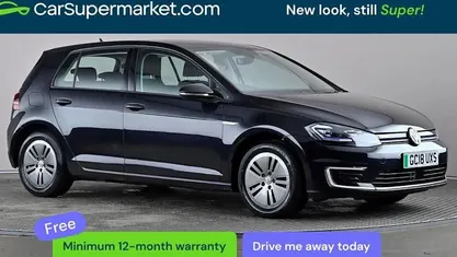 Used VW e-Golf 99 kW (135 HP) 2018 Black Hatchback