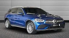 Spectral blue Used 2022 Mercedes GLC300 AMG Line Premium Estate | £31,695 (Fair price)