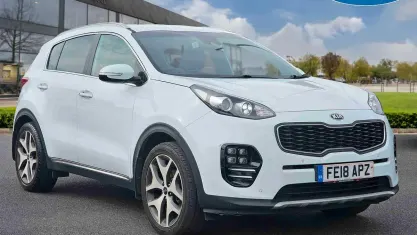 Used Kia Sportage GT-Line 116 HP (85 kW) 2017 White SUV