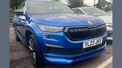 Race blue metallic Used 2023 Skoda Kodiaq SportLine SUV | £33,295 (Fair price)