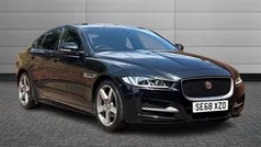 Santorini black Used 2019 Jaguar XE R-Sport Sedan | £13,995 (Fair price)