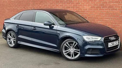 Used Audi A3 S-Line 150 HP (110 kW) 2016 Blue Sedan