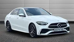 White Used 2024 Mercedes C300e AMG Line Premium Plus Sedan | £42,095 (Fair price)