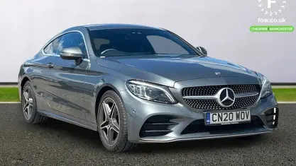 Used Mercedes C220 AMG Line Premium 194 HP (142 kW) 2020 Grey Coupe