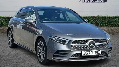 Used Mercedes A250 AMG line 218 HP (160 kW) 2020 Grey Hatchback