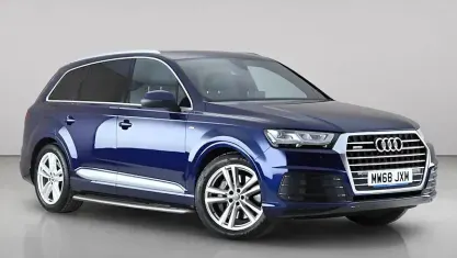 Used Audi Q7 S-Line 231 HP (169 kW) 2018 Blue SUV