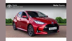 Red Used 2022 Toyota Yaris Hybrid Design Hatchback | £17,197 (Fair price)