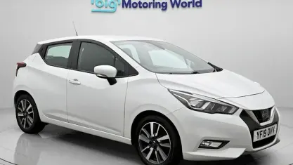Used Nissan Micra Acenta 90 HP (66 kW) 2018 White Hatchback
