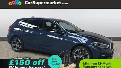 Used BMW 118 Sport Line 136 HP (100 kW) 2021 Blue Hatchback