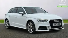 White Used 2017 Audi A3 Sportback S-Line Hatchback | £13,999 (Fair price)