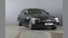 Black Used 2024 Mercedes C300e AMG Line Premium Plus Estate | £41,500 (Fair price)