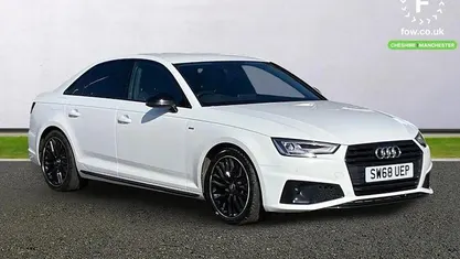 Used Audi A4 Black Edition 190 HP (139 kW) 2019 White Sedan
