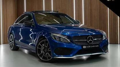 Used Mercedes C43 AMG Premium Plus 367 HP (269 kW) 2017 Blue Sedan