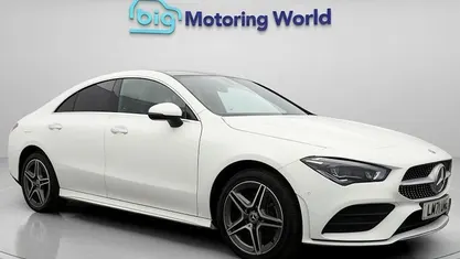 Used Mercedes CLA250e AMG line 259 HP (190 kW) 2021 White Sedan
