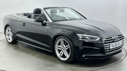Used Audi A5 Cabriolet S-Line 190 HP (139 kW) 2020 Black Cabriolet