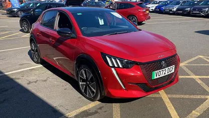 Used Peugeot e-208 Premium 100 kW (136 HP) 2022 Red Hatchback