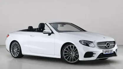 Used Mercedes E220 AMG line 194 HP (142 kW) 2019 White Cabriolet