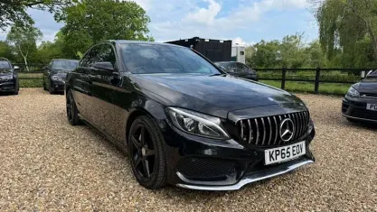 Used Mercedes C250 AMG Line Premium Plus 204 HP (150 kW) 2015 Black Sedan