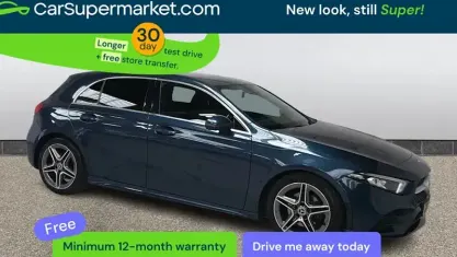 Używany Mercedes A200 AMG line 163 KM (119 kW) 2020 Niebieski Hatchback