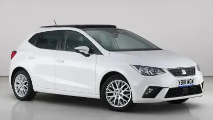 Used Seat Ibiza Design 95 HP (69 kW) 2017 White Hatchback