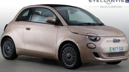 Used Fiat 500e Icon 86 kW (118 HP) 2022 Yellow Cabriolet