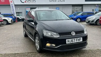 Used VW Polo Edition 90 HP (66 kW) 2017 Black Hatchback