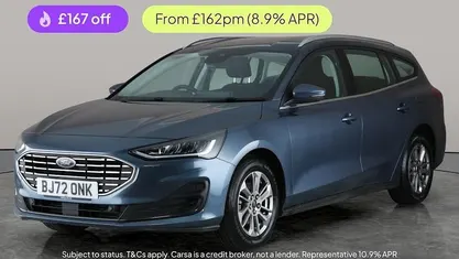 Blue Used 2022 Ford Focus Titanium Estate | £12,818 (Fair price)