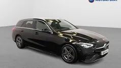 Black Used 2022 Mercedes C300 AMG line Estate | £27,349 (Fair price)
