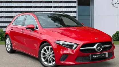 Used Mercedes A180 Premium Plus 116 HP (85 kW) 2019 Red Hatchback