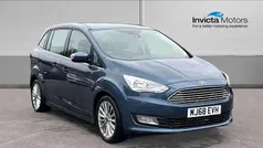Chrome blue Used 2018 Ford Grand C-Max Titanium MPV | £9,950 (Fair price)