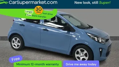 Begagnad Kia Picanto 67 HK (49 kW) 2019 Blå Halvkombi