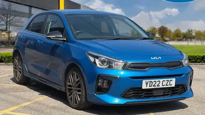 Used Kia Rio GT-Line S 120 HP (88 kW) 2022 Blue Hatchback