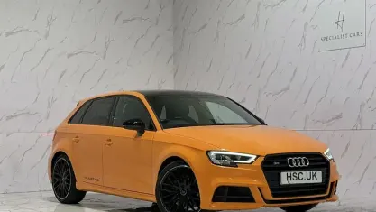 Used Audi S3 Sportback Black Edition 300 HP (220 kW) 2020 Orange Hatchback