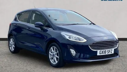 Used Ford Fiesta Zetec 100 HP (73 kW) 2018 Blue Hatchback